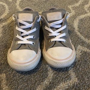 Pink and Grey Toddler Girls Converse